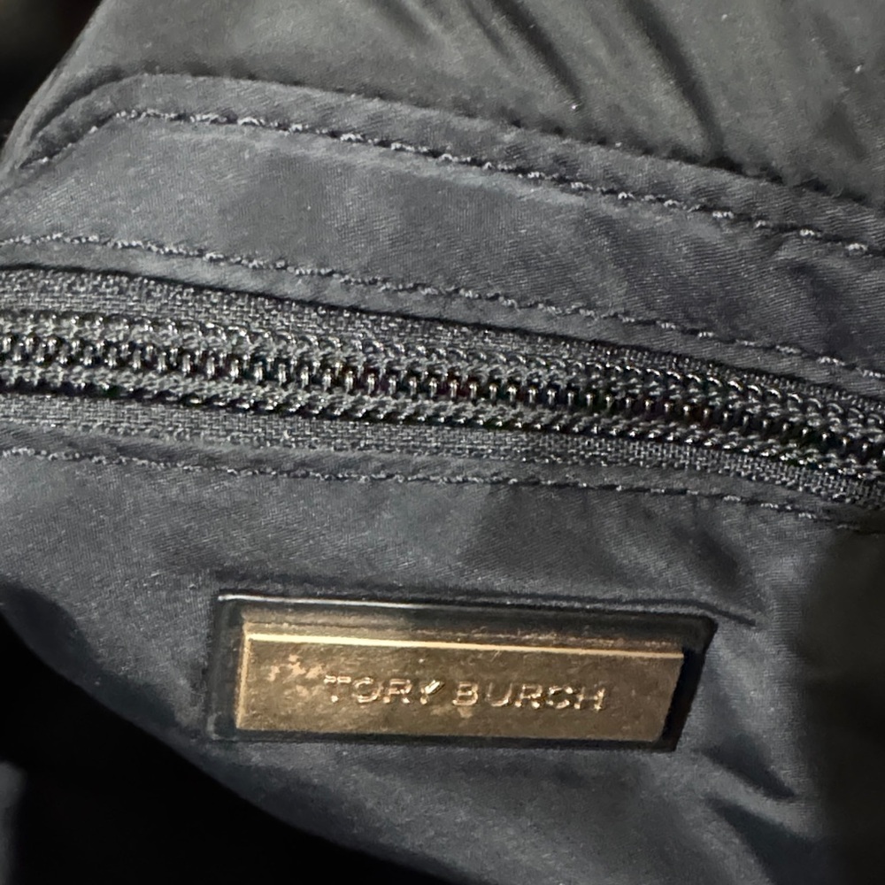 Tory Burch Black Quilted Tote - Picture 4 of 9
